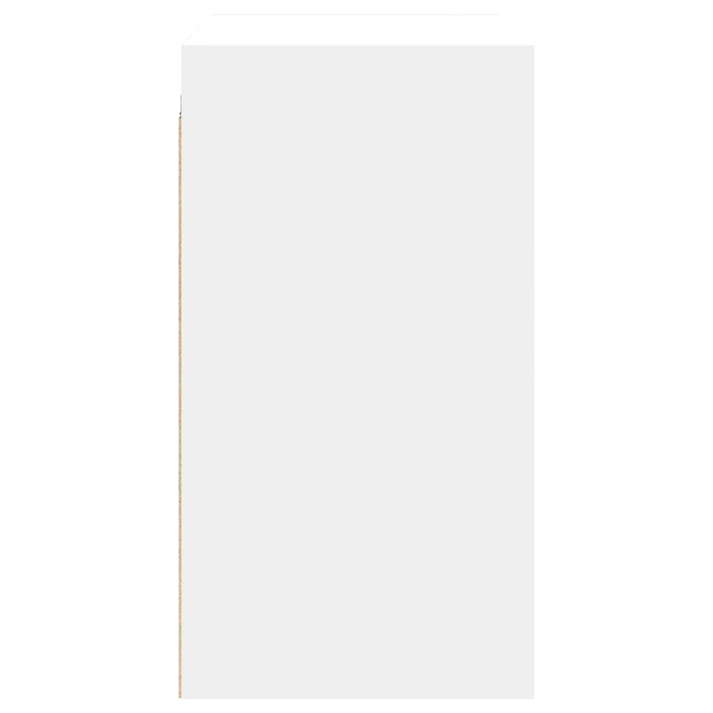 Mobile a Muro con Ante in Vetro Bianco 68x37x68,5 cm - homemem39