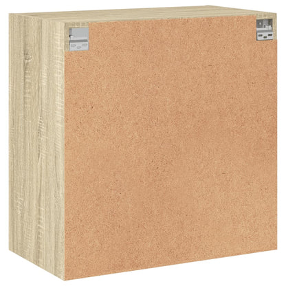 Mobile a Muro con Ante in Vetro Rovere Sonoma 68x37x68,5 cm - homemem39