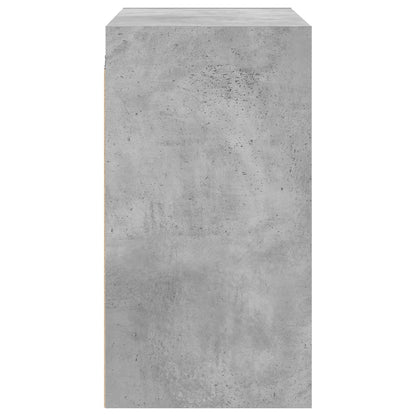 Mobile a Muro con Ante in Vetro Grigio Cemento 68x37x68,5 cm - homemem39