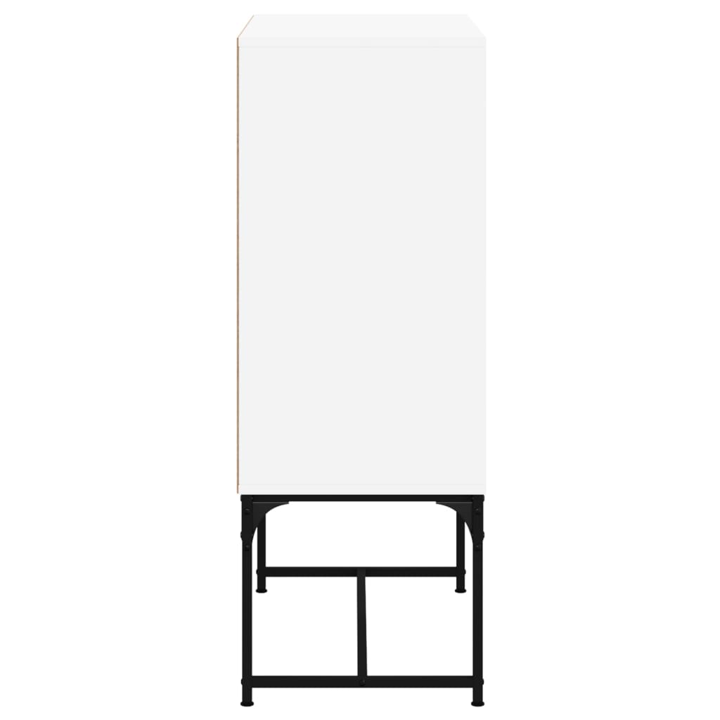 Mobile con Ante in Vetro Bianco 69x37x100 cm - homemem39