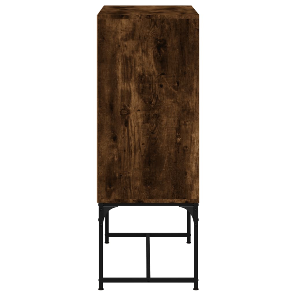 Mobile con Ante in Vetro Rovere Fumo 69x37x100 cm - homemem39