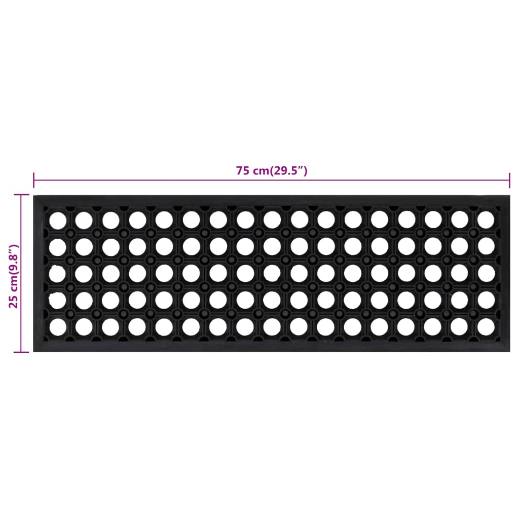 Tappetino per Scale 10 pz 25x75 cm in Gomma - homemem39