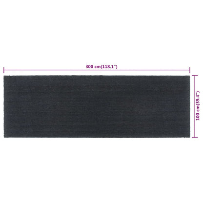 Zerbino Grigio Scuro 100x300 cm Fibra di Cocco - homemem39