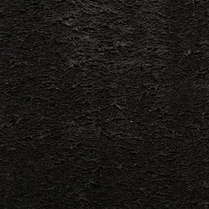 Tappeto a Pelo Corto HUARTE Morbido e Lavabile Nero 240x240cm - homemem39