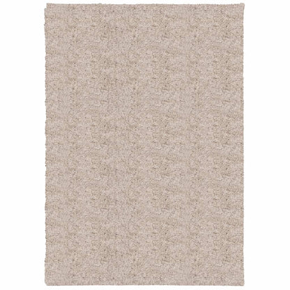 Tappeto Shaggy a Pelo Lungo Moderno Beige 160x230 cm - homemem39