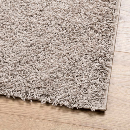 Tappeto Shaggy a Pelo Lungo Moderno Beige 200x200 cm - homemem39