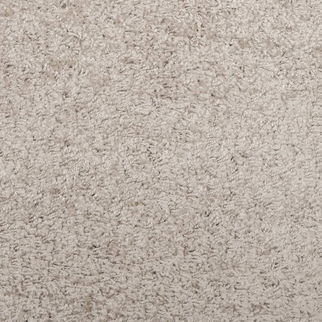 Tappeto Shaggy a Pelo Lungo Moderno Beige 200x200 cm - homemem39