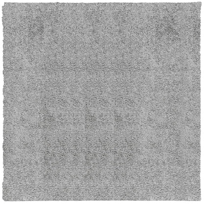 Tappeto Shaggy a Pelo Lungo Moderno Grigio 200x200 cm - homemem39