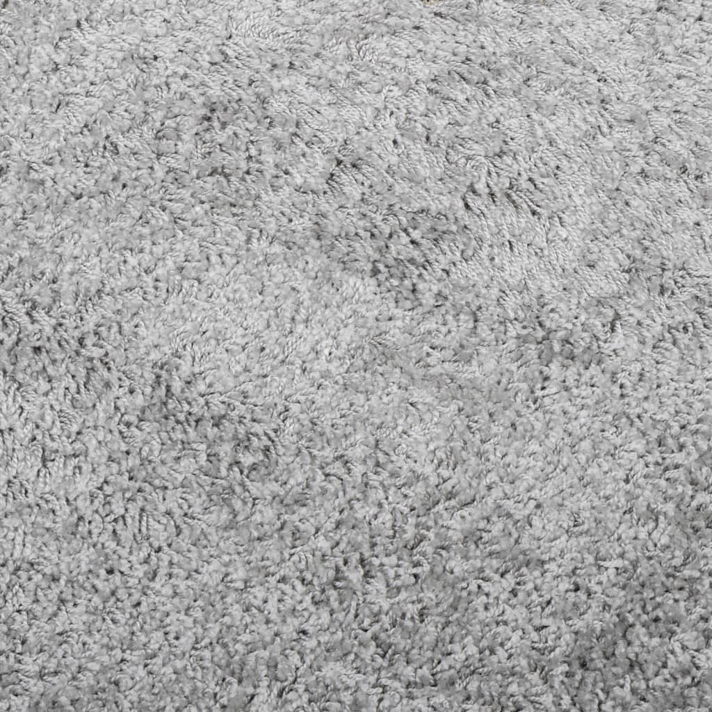 Tappeto Shaggy a Pelo Lungo Moderno Grigio 200x200 cm - homemem39