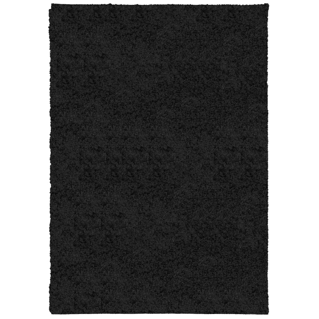 Tappeto Shaggy a Pelo Lungo Moderno Nero 160x230 cm - homemem39