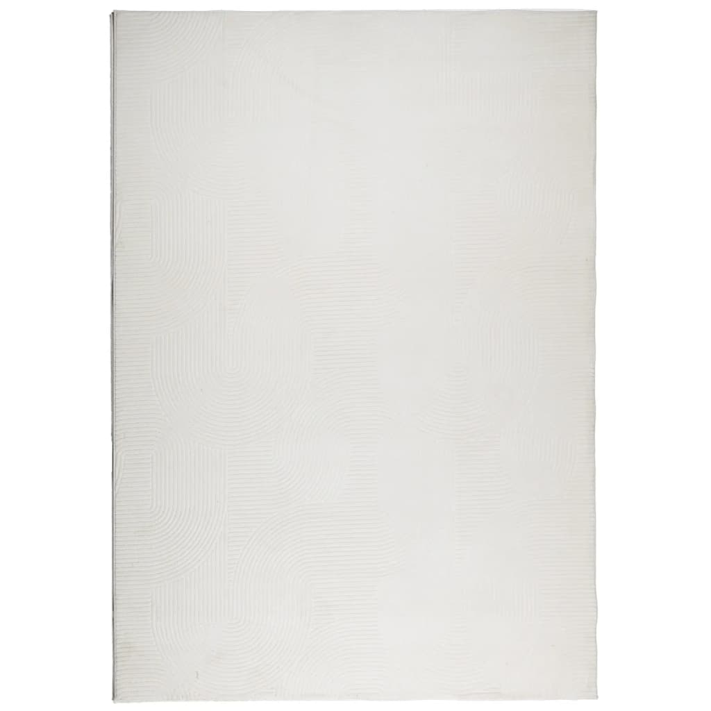 Tappeto IZA a Pelo Corto Aspetto Scandinavo Crema 140x200 cm - homemem39