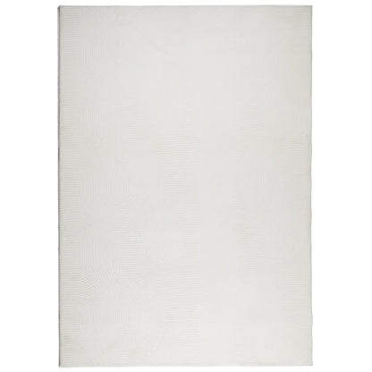 Tappeto IZA a Pelo Corto Aspetto Scandinavo Crema 140x200 cm - homemem39