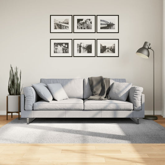 Tappeto IZA a Pelo Corto Aspetto Scandinavo Grigio 140x200 cm - homemem39