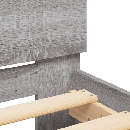 Giroletto Testiera Grigio Sonoma 100x200 cm Legno Multistrato - homemem39