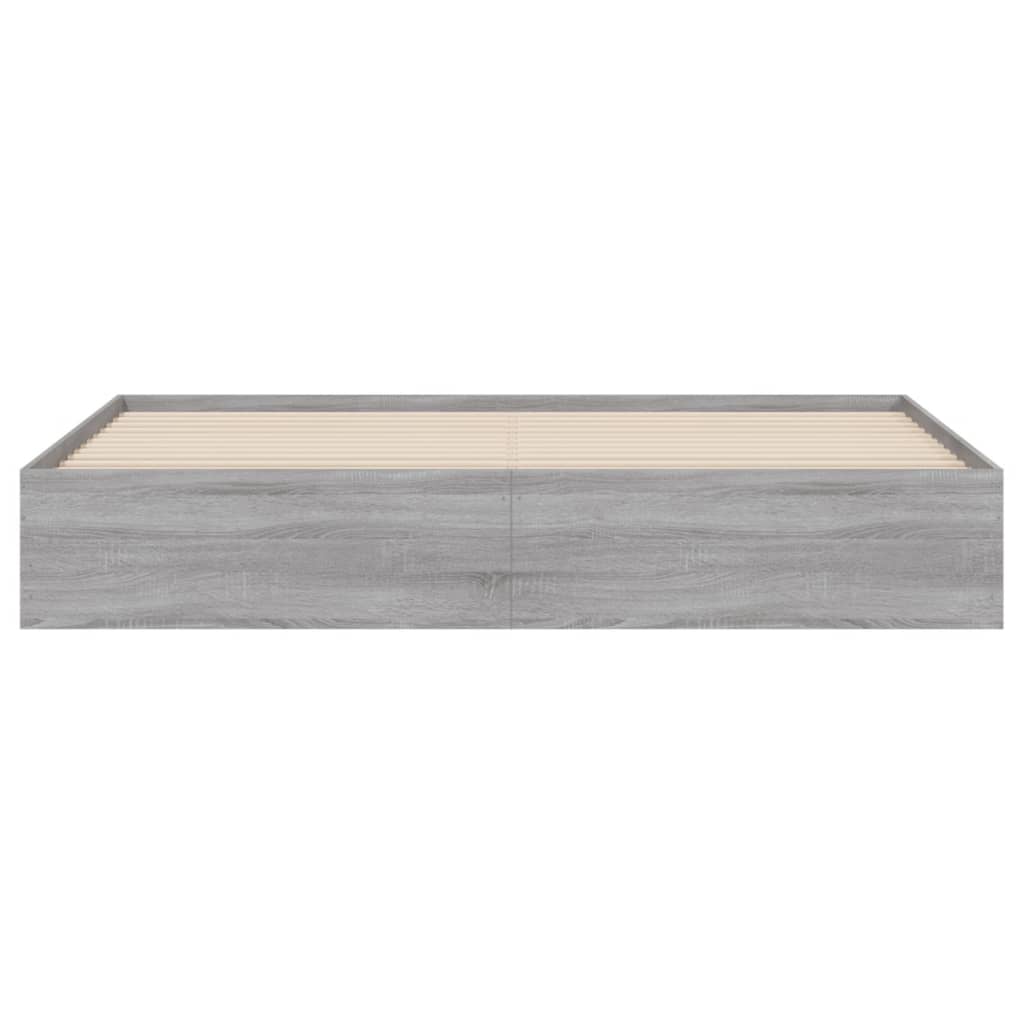 Giroletto Cassetti Grigio Sonoma 200x200 cm Legno Multistrato - homemem39