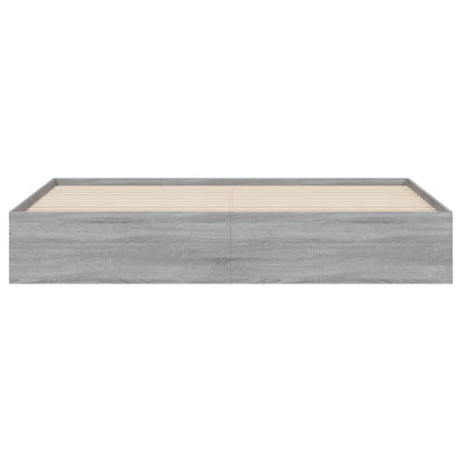 Giroletto Cassetti Grigio Sonoma 200x200 cm Legno Multistrato - homemem39