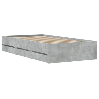 Giroletto Cassetti Grigio Cemento 100x200 cm Legno Multistrato - homemem39