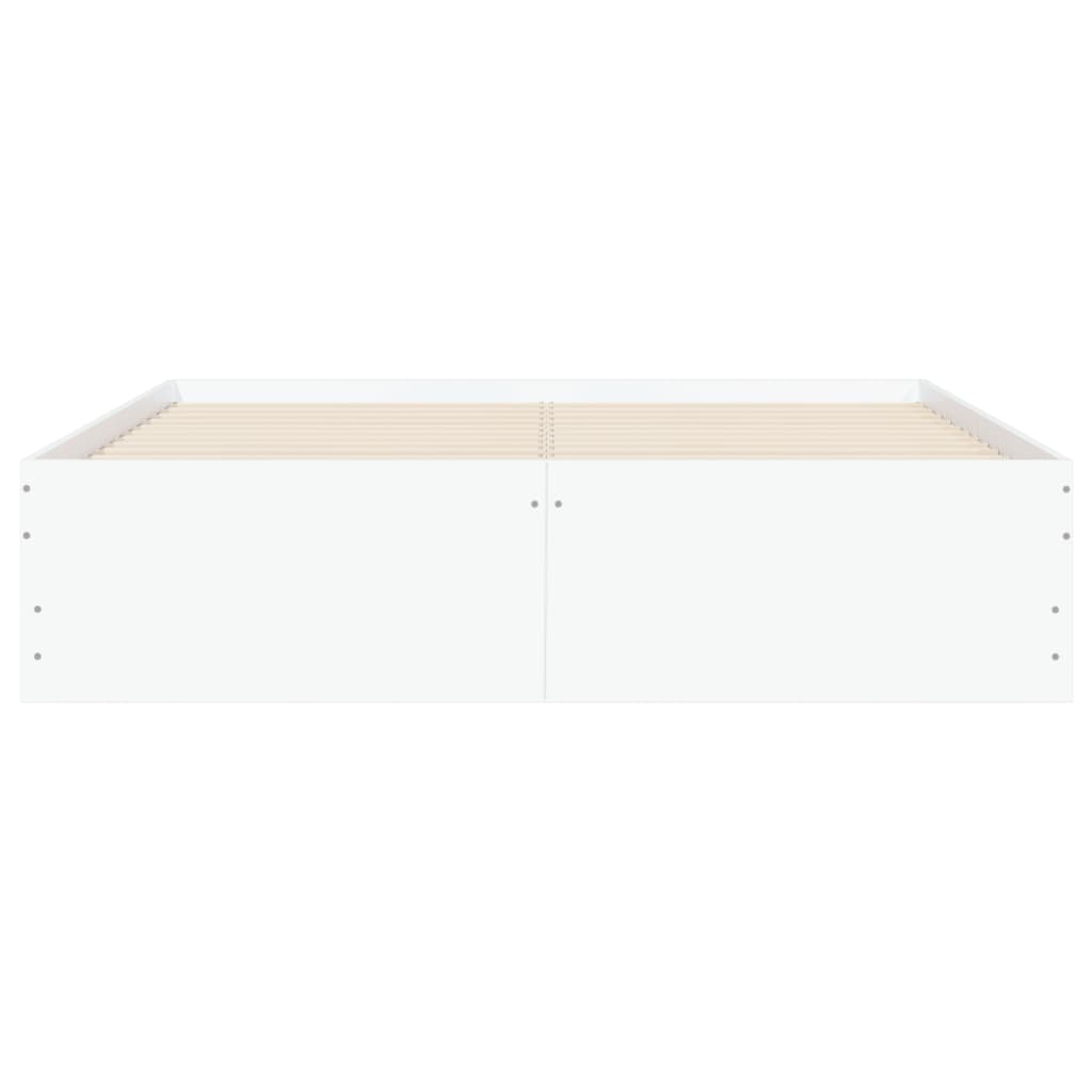 Giroletto con Cassetti Bianco 120x190 cm in Legno Multistrato - homemem39