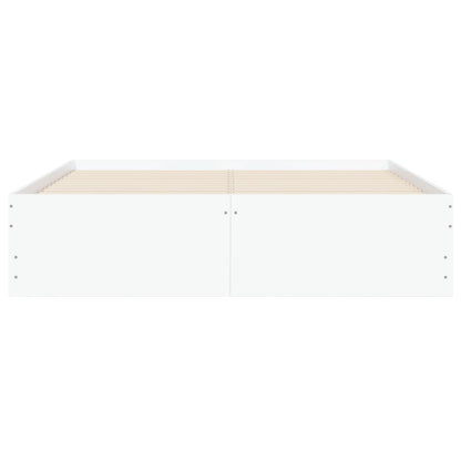 Giroletto con Cassetti Bianco 120x190 cm in Legno Multistrato - homemem39