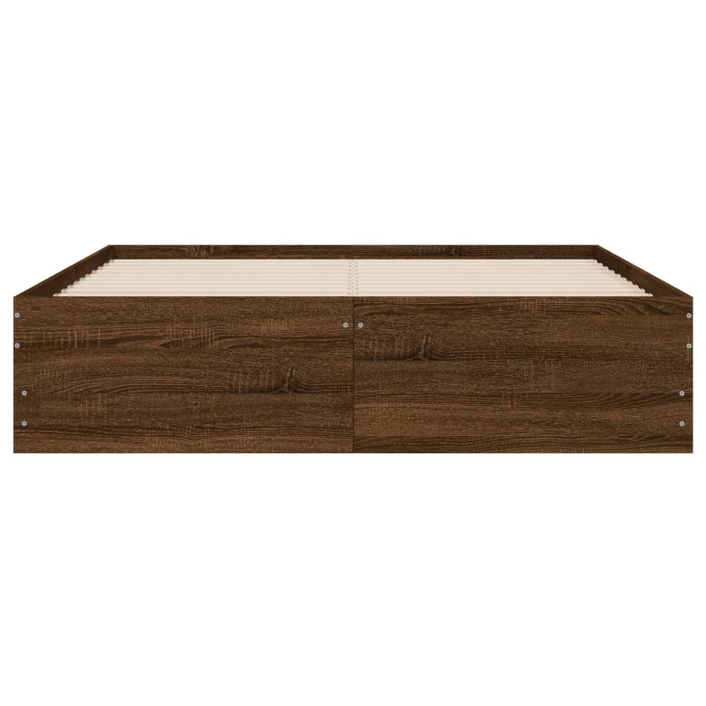 Giroletto Cassetti Rovere Marrone 120x190 cm Legno Multistrato - homemem39