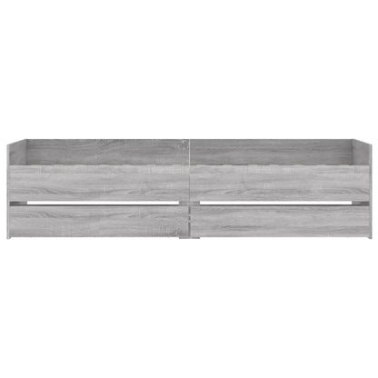 Giroletto con Cassetti Grigio Sonoma 90x200 cm - homemem39