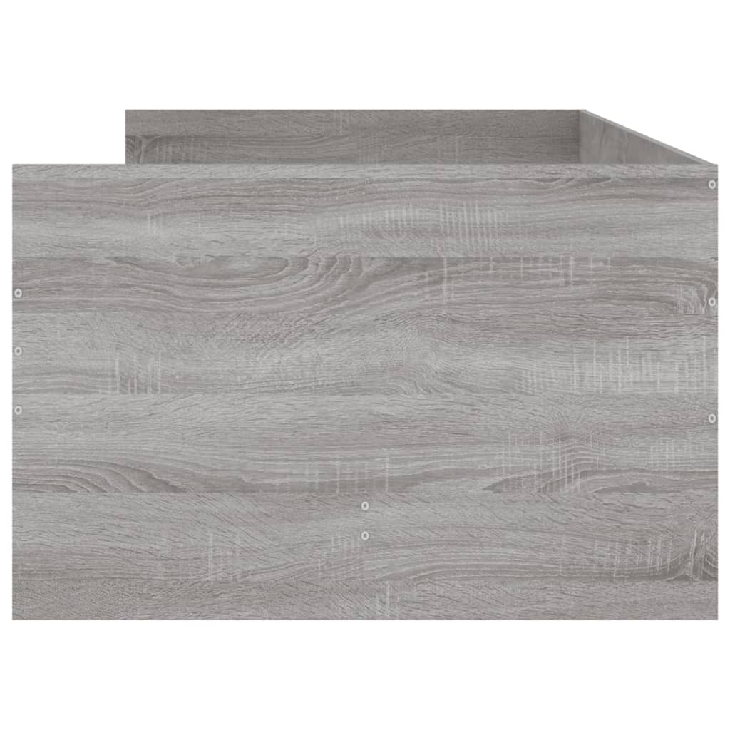 Giroletto con Cassetti Grigio Sonoma 75x190 cm Small Single - homemem39