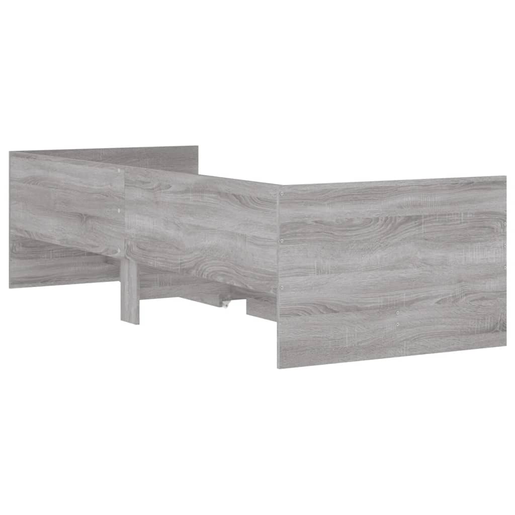 Giroletto con Cassetti Grigio Sonoma 75x190 cm Small Single - homemem39