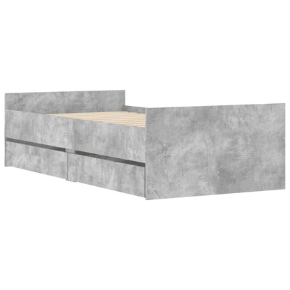 Giroletto con Cassetti Grigio Cemento 100x200 cm - homemem39