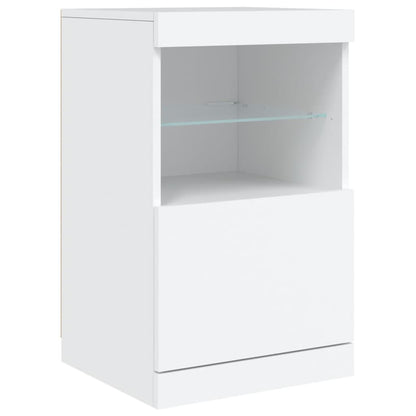 Credenza con Luci LED Bianca 41x37x67 cm - homemem39