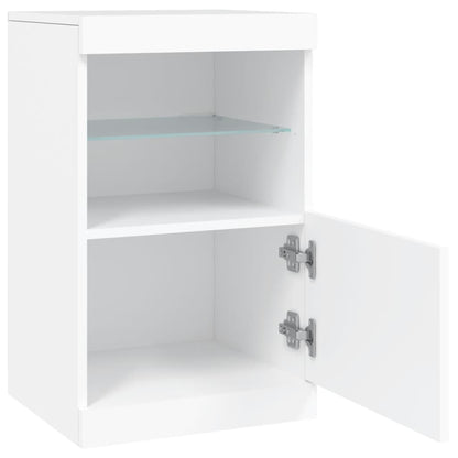 Credenza con Luci LED Bianca 41x37x67 cm - homemem39