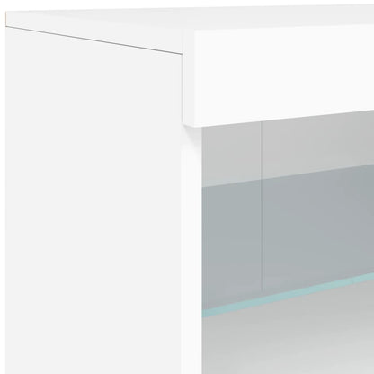 Credenza con Luci LED Bianca 41x37x67 cm - homemem39