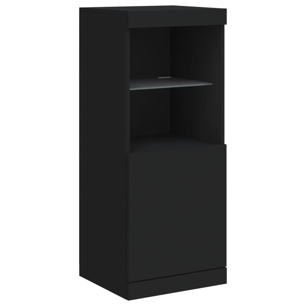 Credenza con Luci LED Nera 41x37x100 cm - homemem39