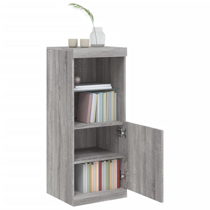 Credenza con Luci LED Grigio Sonoma 41x37x100 cm - homemem39