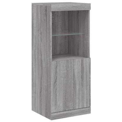 Credenza con Luci LED Grigio Sonoma 41x37x100 cm - homemem39