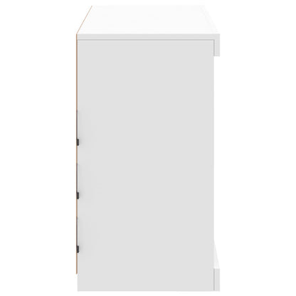 Credenza con Luci LED Bianca 81x37x67 cm - homemem39