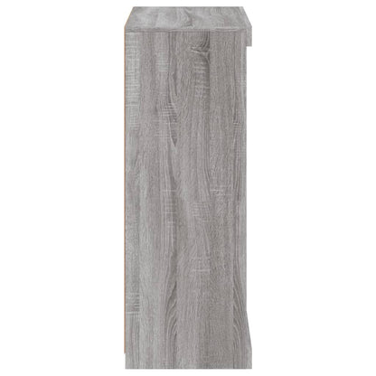 Credenza con Luci LED Grigio Sonoma 60,5x37x100 cm - homemem39