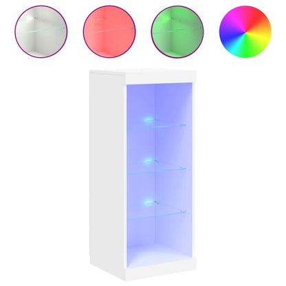 Credenza con Luci LED Bianca 41x37x100 cm - homemem39