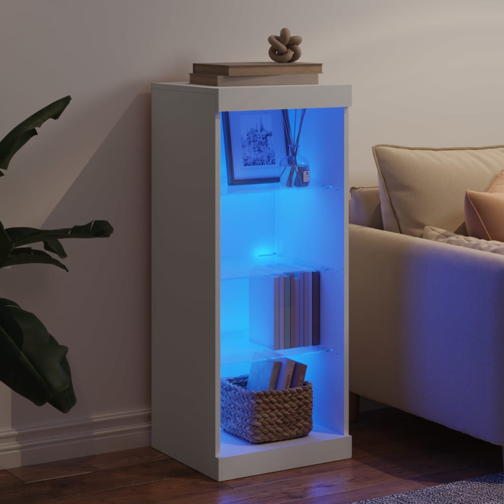 Credenza con Luci LED Bianca 41x37x100 cm - homemem39