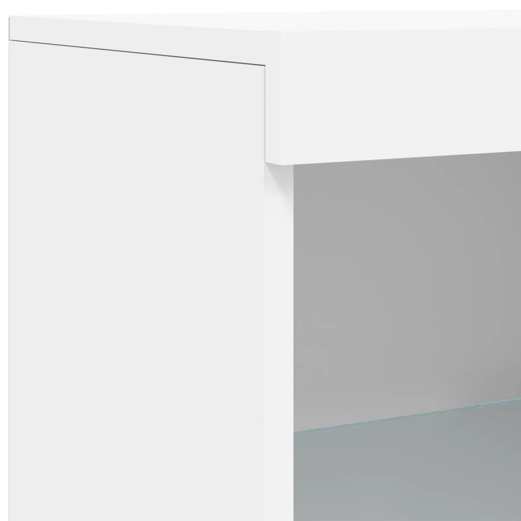 Credenza con Luci LED Bianca 41x37x100 cm - homemem39