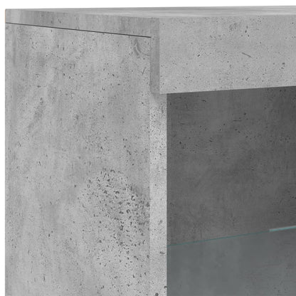 Credenza con Luci LED Grigio Cemento 41x37x100 cm - homemem39