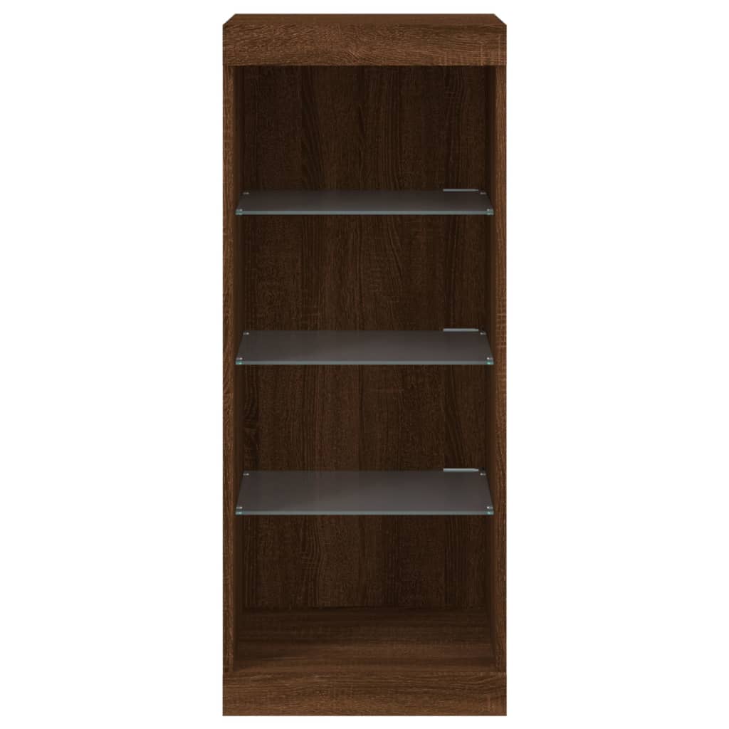 Credenza con Luci LED Rovere Marrone 41x37x100 cm - homemem39