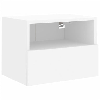 Mobile TV a Parete Bianco 40x30x30 cm in Legno Multistrato - homemem39