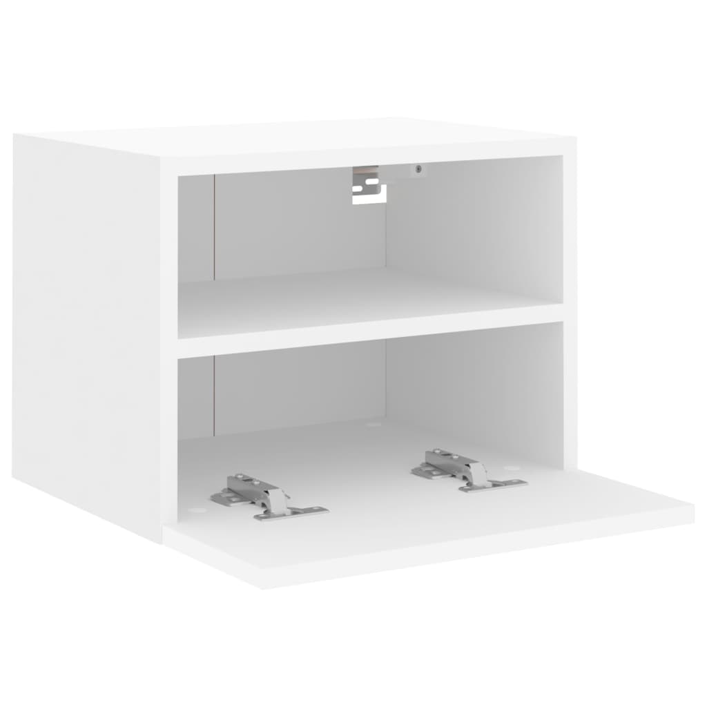 Mobili TV a Parete 2pz Bianchi 40x30x30 cm in Legno Multistrato - homemem39