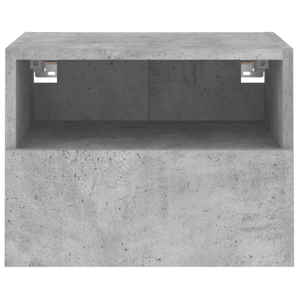 Mobile TV a Parete Grigio Cemento 40x30x30 cm Legno Multistrato - homemem39