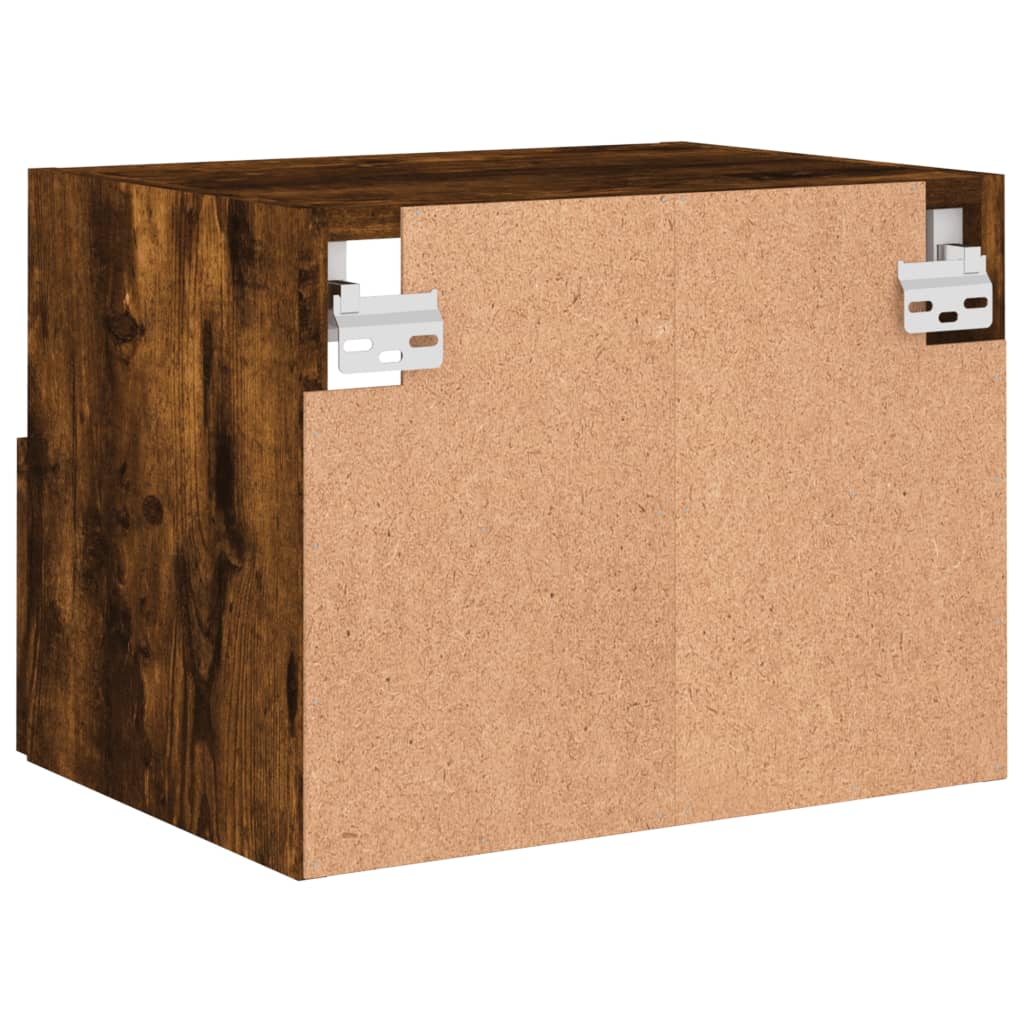 Mobili TV a Muro 2 pz Rovere Fumo 40x30x30 cm Legno Multistrato - homemem39