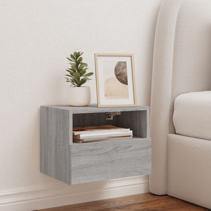 Mobile TV Parete Grigio Sonoma 40x30x30 cm in Legno Multistrato - homemem39