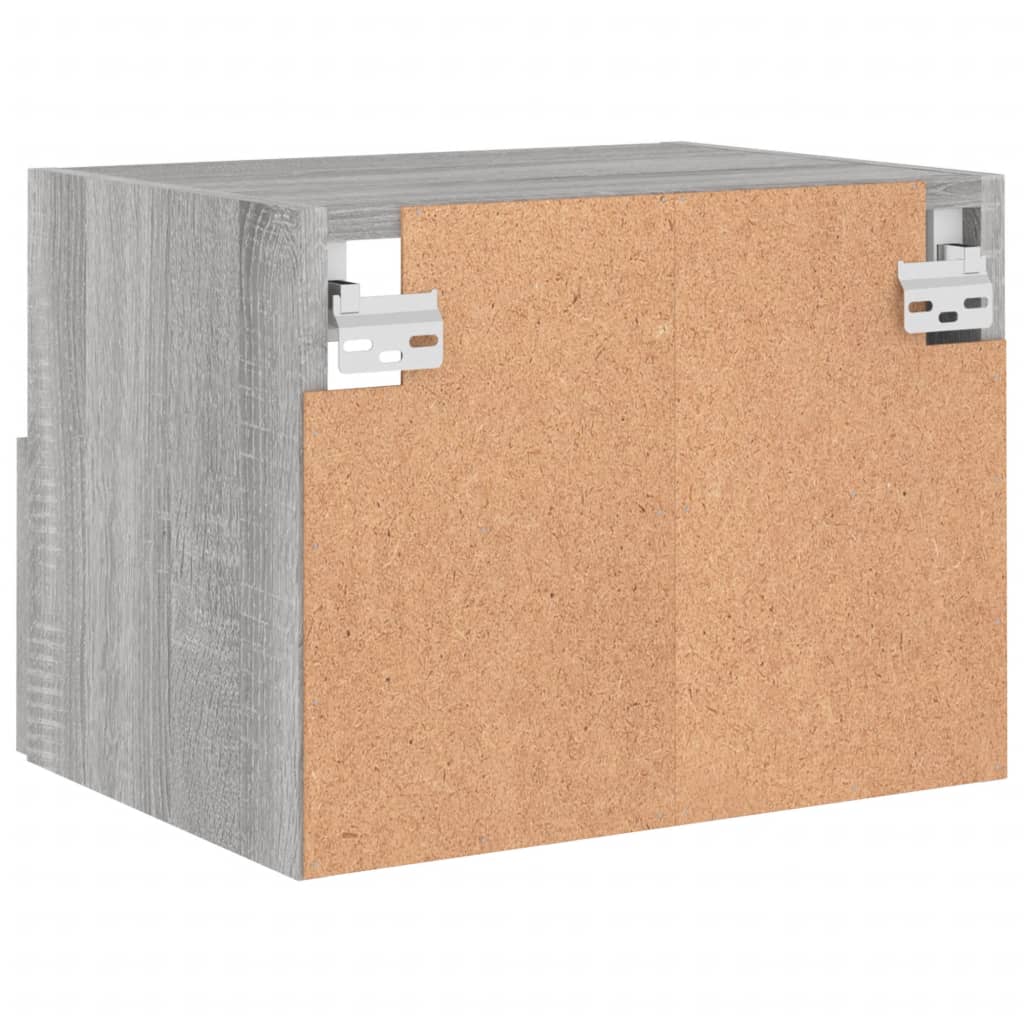 Mobile TV Parete Grigio Sonoma 40x30x30 cm in Legno Multistrato - homemem39