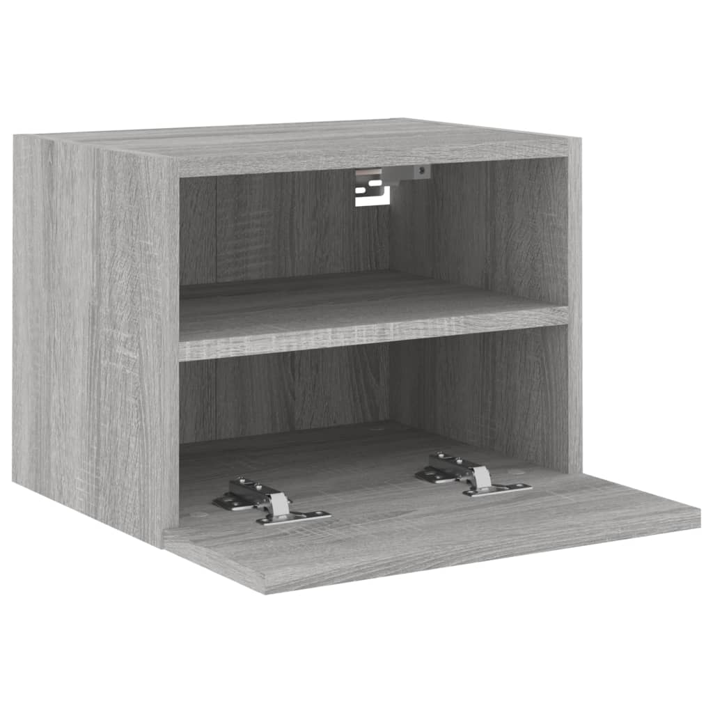 Mobili TV Muro 2pz Grigio Sonoma 40x30x30 cm Legno Multistrato - homemem39