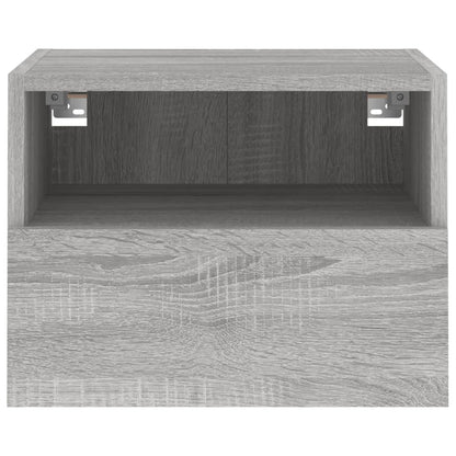 Mobili TV Muro 2pz Grigio Sonoma 40x30x30 cm Legno Multistrato - homemem39