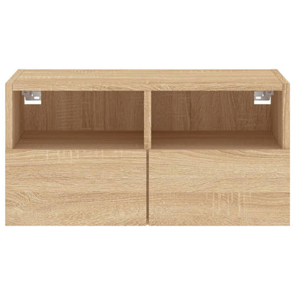 Mobile TV a Parete Rovere Sonoma 60x30x30 cm Legno Multistrato - homemem39